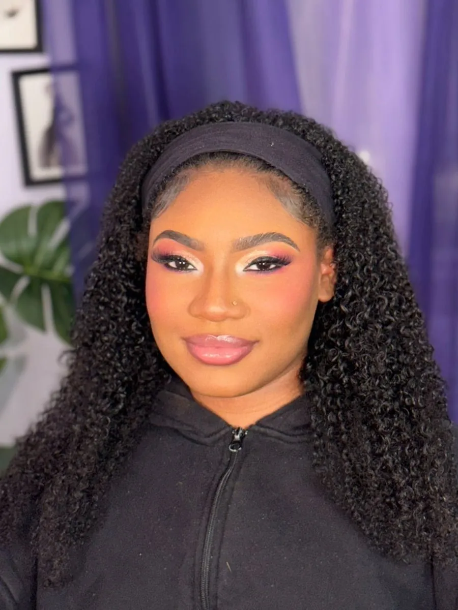 Glam makeup with natural curls by Tyca Beaute