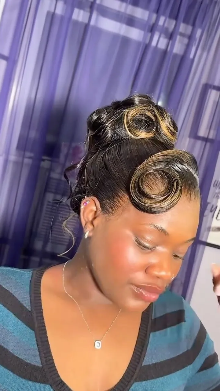 Finger waves updo styled at Tyca Beaute